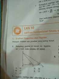Lks 5 latihan kompetensi siswa 5. Perhatikan Gambar Di Bawah Ini Apabila Ac 5 2 Maka Panjang Ad Brainly Co Id