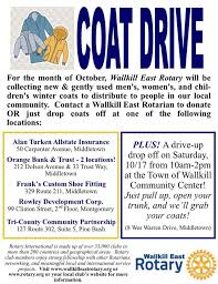 You can look at the address on the map. Wallkill East To Collect Coats For The Month Of October Rotary Club Of Wallkill East