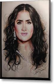 Hayek Metal Prints and Hayek Metal Art for Sale