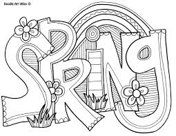 Hence, you can even make your own teen coloring book with the . Spring Coloring Pages Doodle Art Alley
