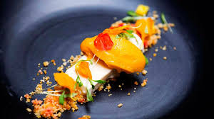 Mango Sorbet With Vanilla Yoghurt Parfait Recipe Mango Sorbet Masterchef Recipes Recipes