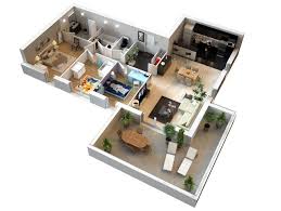 Il offre la possibilité de dessiner un plan de maison en 2d ou en 3d. Image Plans 3d D Appartements Studios Maisons Plus Immo ì§' í‰ë©´ë„ ì¸í…Œë¦¬ì–´