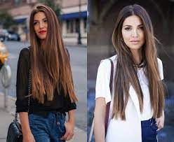 Use a round brush to build volume and flip the ends out. Long Straight Hair Haircuts Novocom Top