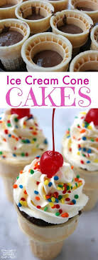 Ice Cream Cone Cakes Recipe Dessert Recipes Easy Kid Desserts Fun Kids Desserts