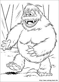 Snow Bumble Color Page Rudolph Coloring Pages Monster Coloring Pages Snowman Coloring Pages