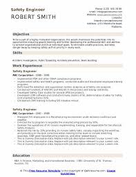 Seeking a position as a civil engineer at a reputed construction company where i can use my skills in planning and managing multiple projects, designing infrastructure for commercial and public projects, and reviewing the feasibility of projects to help the. Safety Engineer Resume Samples Qwikresume