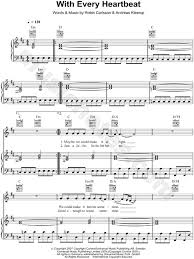 People Help The People Birdy Sheet Music Robyn With Every Heartbeat Sheet Music In D Major Transposable Download Print Sheet Music Music Download Music