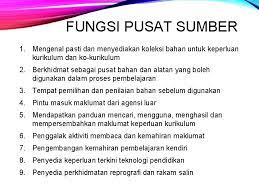 Apakah peranan pusat sumber sekolah? Pengurusan Sumber Khidmat Fungsi Pusat Sumber Informasi Inspirasi