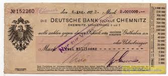 Mitarbeiter des deutsche bank konzerns sind. Chemnitz Schubert Salzer 2 Mio 6 8 23 Scheck A Deutsche Bank Hochinflation 1923 Deutsches Notgeld Nach Perioden Gap Weltbanknoten Onlineshop