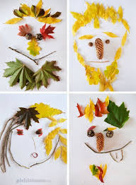 Leaf Faces An Easy Low Mess Nature Art Activity Fall Autumn Processart Nature Crafts Kids Nature Kids Nature Crafts