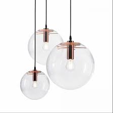 The most common chrome globe light material is metal. Rose Gold Nordic Pendant Lights Globe Chrome Lamp Glass Ball Pendant Lamp Transparent Kitchen Light Fixture E27 Home Hanglamp Pendant Lights Aliexpress