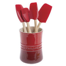 The medium spatula is the optimal size and strength for the most common kitchen tasks, such as folding dense batter le creuset craft spatula spoon. Le Creuset Craft Series Cerise Red Silicone Spatula Spoon With Wood Handle 11 3 8 L X 2 1 8 W