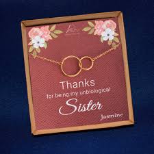 Best Gift For My Elder Sister Birthday Unique Gifts For Sister Meaningful Birthday Touching Gift For Elder Sister Two Circle Interlocking Ring Linked Double Infinity Necklace In 2020 Unique Gifts For Sister Birthday Gifts For Grandma Easy Birthday Gifts