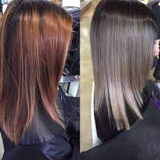 Hair color starts to oxidize as soon as it's mixed. Ash Blonde Dark Roots Ash Ends Brown Hair Balayage Hair Styles Ash Brown Hair Color