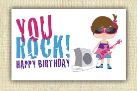 Print Out Happy Birthday Card Pdf Girls Birthday Card Pdf Printable Cartes Diy