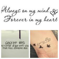 Learn about the story of couple tats these are tattoos that match and a couple may decide to have them on their bodies. Couple Tattoos Quotes Quotesgram