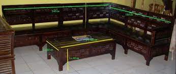 Jual Kursi Sudut Jati Jepara Kursi Sudut Murah Kursi Tamu Sudut Gandis Furniture Jepara