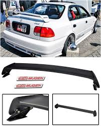 Amazon Com For 96 00 Honda Civic 4dr Sedan Jdm Mugen Style Rear Trunk Lid Wing Spoiler Lip W 2 X Red Mugen Embl Honda Civic 2000 Honda Civic Honda Civic Vtec