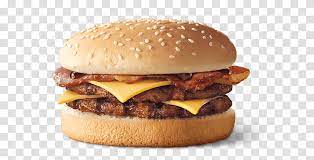 Double Bbq Bacon Stacker Hungry Jacks Bacon Deluxe Burger Food Transparent Png Pngset Com