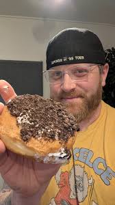 Got my Bernie's Place for the day! Oreo donut and decaf coffee and saved a  Turkey and Swiss croissant for my lunch! Time to power through the week!