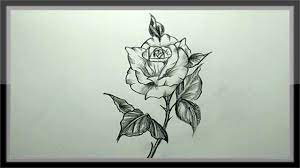 High quality giclée art print made on archival matte paper. Pencil Drawing A Beautiful Rose Flower Easy Youtube