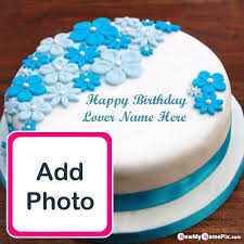 You just need to visit our site that offers personalized beautiful birthday cake images, select any image of birthday cake. Make Photo Frame For Lover Name Wishes Happy Birthday Cake Happy Birthday Cakes Happy Birthday Wishes Cake Happy Birthday Cake Images
