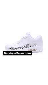 Black Bandana Air Force 1 Black Bandana Custom Nike Air Max 90 Shoes White Bandana Fever In 2020 Nike Air Max 90 Nike Air Shoes Custom Nike Shoes