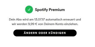 spotify kundigen premium abo beenden