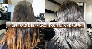 Gray is a popular hair color choice these days, but unless you're naturally blonde, it takes time, money, and dedication. How To Dye Hair Grey From Dark Brown 6 Smart Ways Lewigs