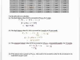 Compound Interest Tables Compound Interest Math Work Interesting Things