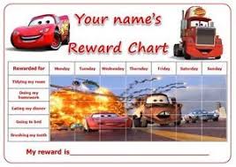 personalised a3 cars mcqueen potty toilet reward chart