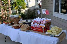 Wedding Food Bbq Baby Shower Baby Shower Bbq Picnic Baby Showers Baby Shower Desserts