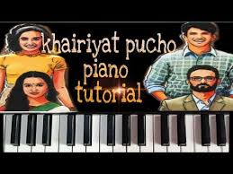 Khairiyat Pucho Piano Tutorial How To Play Khairiyat Pucho On Piano Piano Notes Sushant Singh Rajput Youtube Piano Tutorial Piano Tutorial