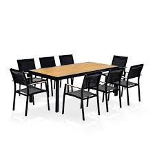 salon de jardin aluminium table extensible marceau noir bois avril paris la redoute salon de jardin aluminium chaise salon de jardin table extensible