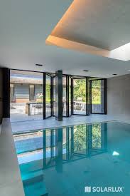 Den Pool In Ein Freibad Verwandeln Mit Einer Glas Faltwand Ist Das In Wenigen Sekunden Machbar Solarlux Schwimmbader Hinterhof Pool Dekor Pool Haus