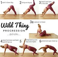 Wild Thing Progression Guide By Instagrammer Shiziks Yoga Muscles Brain Yoga Bhakti Yoga