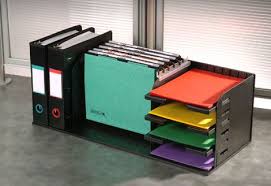 Desktop Hanging File Racks Ultimate Office Desk Organization Office Office Organization At Work Desk Organization