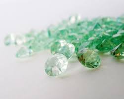Light Green Fake Diamonds Diamond Table Scatter Green Etsy Light Green Gem Fake Diamond Light Green