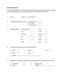 Panduan buat calon pt3 yang sedang membuat satu tugasan kerja kursus geografi pt3 tahun 2018. Borang Soal Selidik Tentang Sisa Domestik