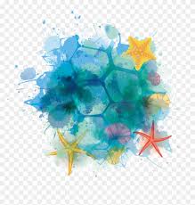 Dibujos de estrellas de mar para colorear estrellas de mar angulo animales png pngegg. Summer Euclidean Vector Clip Art Estrella De Mar Acuarela Png Free Transparent Png Clipart Images Download