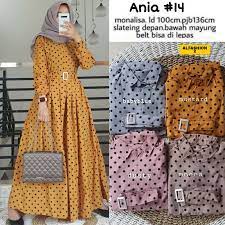 Apabila anda sedang mencari model gamis terbaru motif garis amanda anda sudah berada di toko online yang tepat untuk menemukannya,model model gamis terbaru motif garis amanda ini merupakan pilihan yang tepat jika anda sedang mencari gamisalya.com. Harga Gamis Polkadot Terbaik Dress Muslim Fashion Muslim Juni 2021 Shopee Indonesia