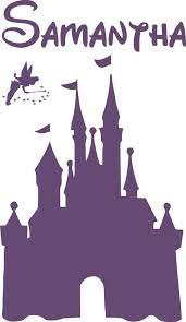 Disney Castle Personalized Name Vinyl Decal Wall Lettering Etsy Disney Castle Silhouette Disney Castle Vinyl Wall Lettering