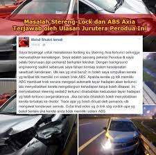 Check spelling or type a new query. Masalah Stereng Lock Dan Beg Udara Axia Terjawab Ikuti Ulasan Jurutera Perodua Ini