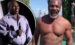 Mike Tyson 53 Shows Off A Very Toned Physique As He Throws Punches In A New Video Daily Mail Online