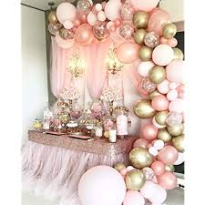 Temporarily unavailable at crossroads mall out of stock at crossroads mall edit store. Buy 126 Pieces Rose Gold Balloons Birthday Party Decorations For Women Rose Gold Balloon Garland Arch Kit Rose Gold Pink And Gold Balloons For Baby Shower Graduation Bachelorette Globos Para Fiestas Online