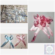 Baby Shower Ribbons Personalized Baptism Assembled Custom Etsy Baby Shower Ribbon Christening Party Favors Favor Ribbons