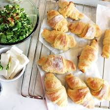 Mini Croissants Au Saumon Pour L Aperitif Recette Recette Ww Aperitif Saumon Recette