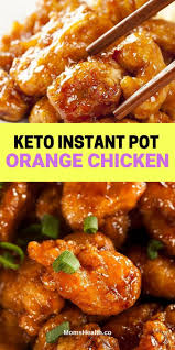 Keto Instant Pot Orange Chicken Under 30 Min Low Carb Meal Recipe In 2020 Keto Recipes Dinner Keto Recipes Easy Instant Pot Dinner Recipes