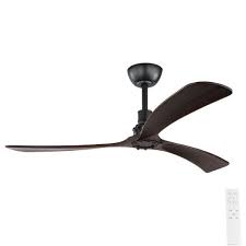 For rooms with lower ceilings, low profile ceiling fans are a perfect fit. Zapallar Dc Ceiling Fan With Remote Dark Platane Wood 52 Ceiling Fans Fansonline Australia