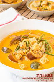 Sayur Lodeh Indonesian Vegetable Stew In Coconut Milk Recipe Vegetable Stew Cuisine Recipes Spicy Recipes